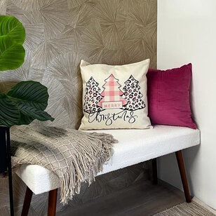 Velvet Wijnrood Kussenhoes | 45x45 cm | Polyester