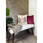 Velvet Wijnrood Kussenhoes | 45x45 cm | Polyester
