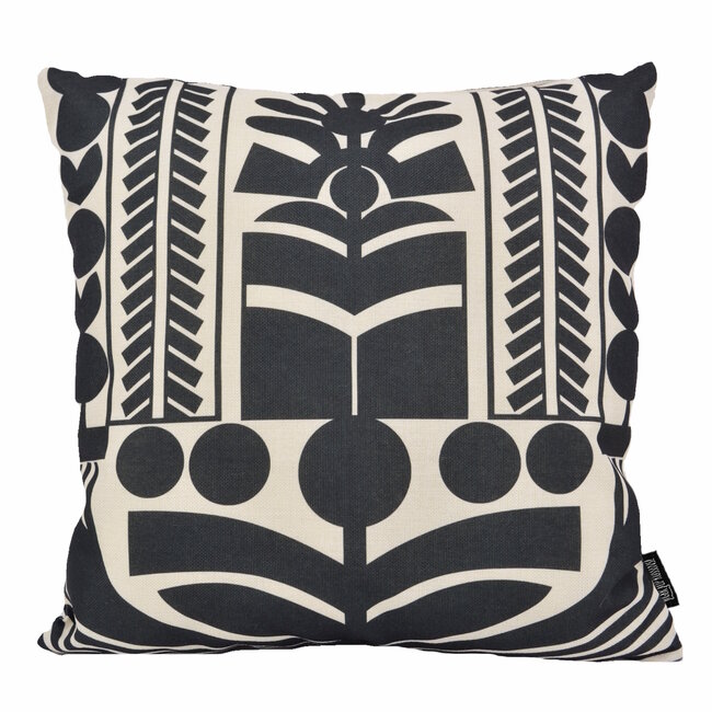Sierkussen Tova Zwart | 45 x 45 cm | Katoen/Linnen