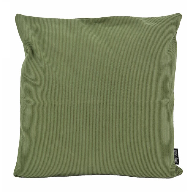 Sierkussen Coco Olijfgroen | 45 x 45 cm | Corduroy/Polyester
