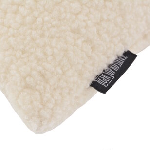 Teddy Crème Kussenhoes | 45x45 cm | Polyester