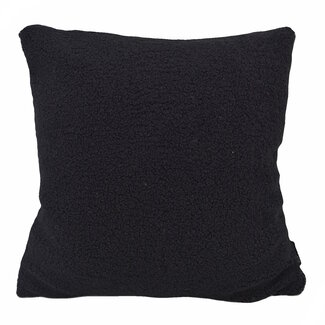 Gek op kussens! Teddy Schwarz Kissenbezug | 45x45 cm | Polyester