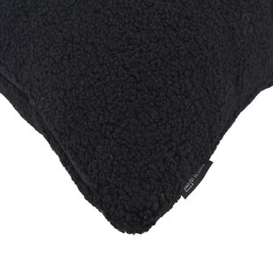 Teddy Zwart Kussenhoes | 45x45 cm | Polyester