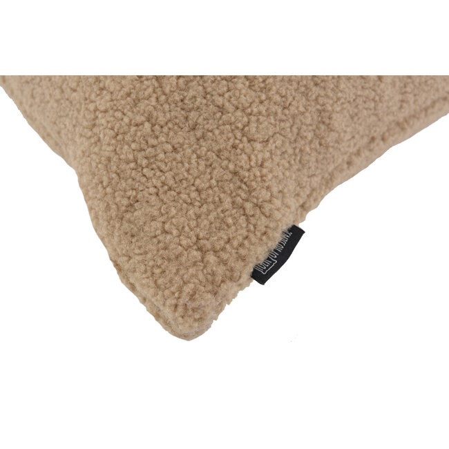Teddy Taupe Kussenhoes | 45x45 cm | Polyester