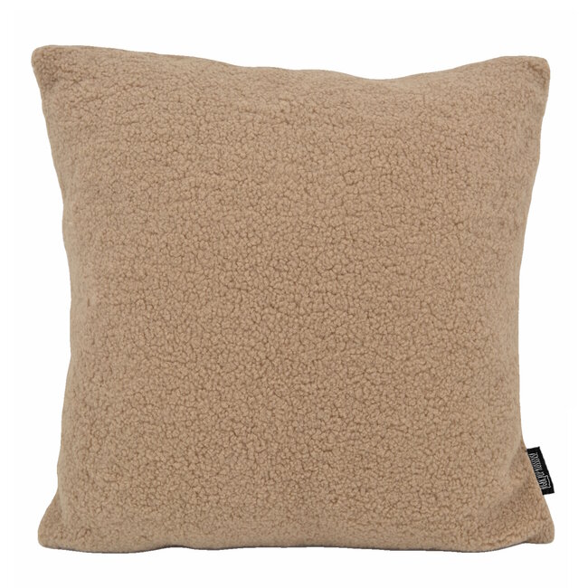 Sierkussen Teddy Taupe | 45 x 45 cm | Polyester