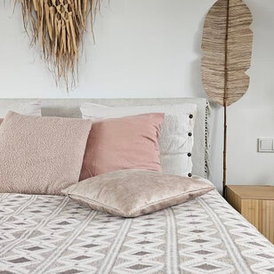 Teddy Beige Kussenhoes | 45x45 cm | Polyester