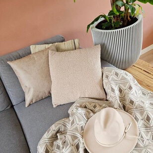 Teddy Beige Kussenhoes | 45x45 cm | Polyester