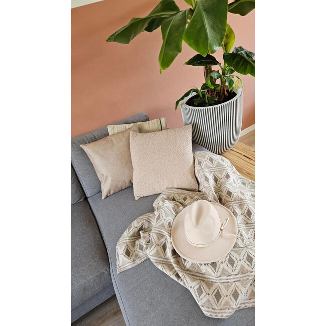 Teddy Beige | 45 x 45 cm | Kussenhoes | Polyester