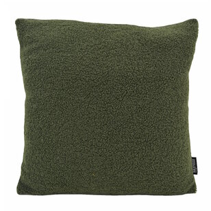 Teddy Olivgrün Kissenbezug | 45x45 cm | Polyester