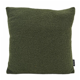 Gek op kussens! Teddy Olivgrün Kissenbezug | 45x45 cm | Polyester