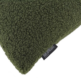 Teddy Legergroen Kussenhoes | 45x45 cm | Polyester