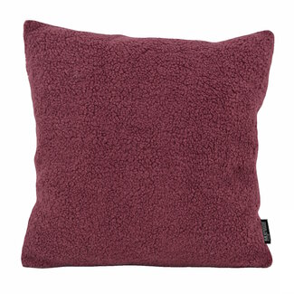 Gek op kussens! Sierkussen Teddy Wijnrood | 45 x 45 cm | Polyester
