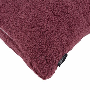 Sierkussen Teddy Burgundy | 45 x 45 cm | Polyester