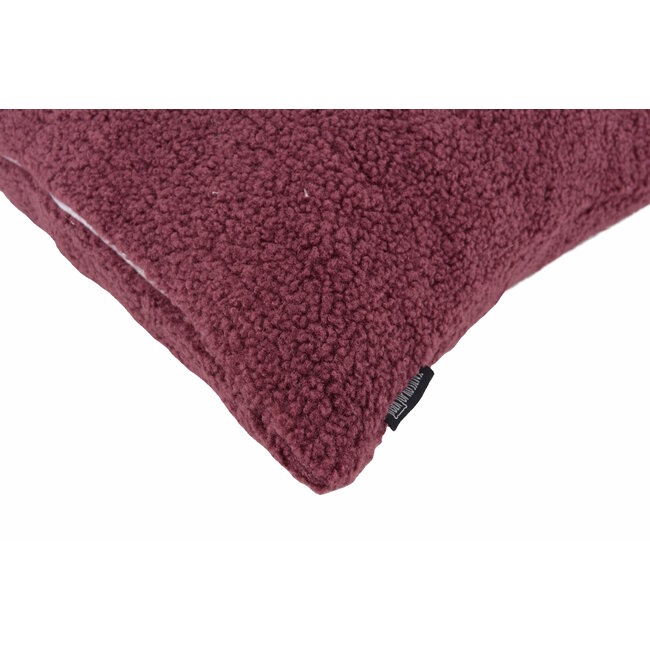 Teddy Burgundy Kissenbezug | 45x45 cm | Polyester