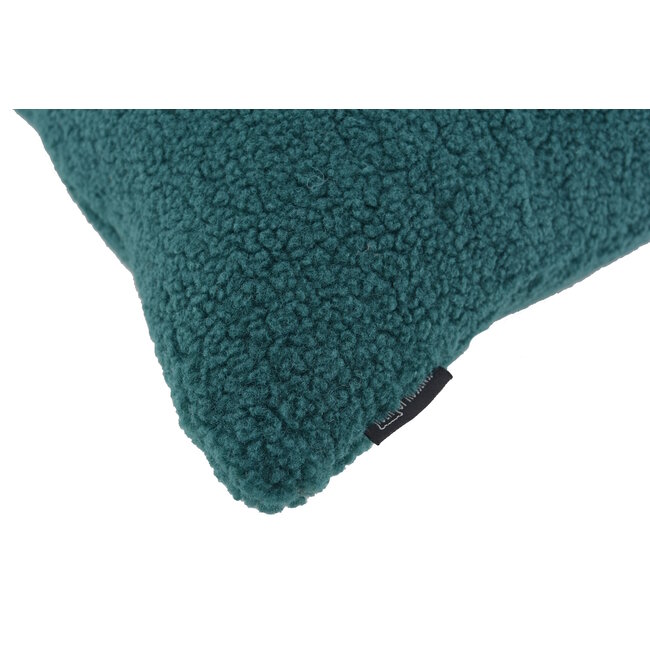 Teddy Petrol Kissenbezug | 45x45 cm | Polyester