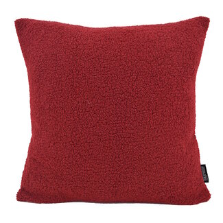 Gek op kussens! Sierkussen Teddy Donkerrood | 45 x 45 cm | Polyester