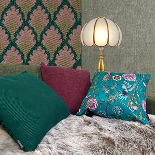 Coco Grün Kissenbezug | 45x45 cm | Corduroy/Polyester