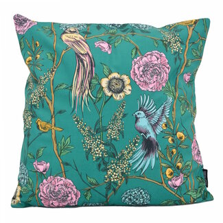 Gek op kussens! Beau Birds Kussenhoes | 45x45 cm | Katoen/Polyester