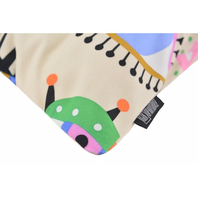 Colorful Eyes Creme | 45 x 45 cm | Kussenhoes | Katoen/Polyester