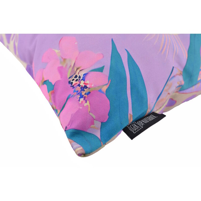 Leopard Lila Kissenbezug | 45x45 cm | Baumwolle/Polyester