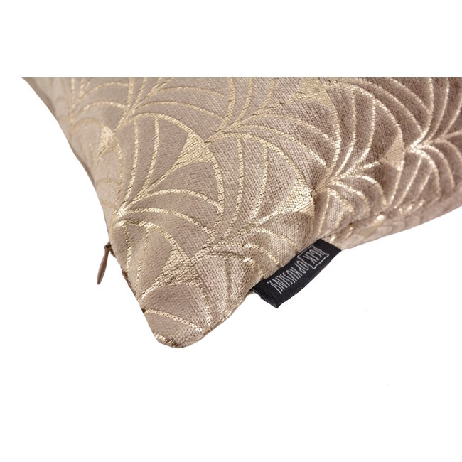 Velvet Glossy Ziva Goud Kussenhoes | 45x45 cm | Polyester