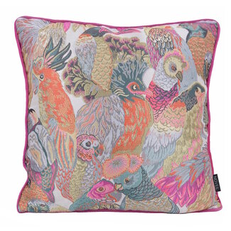 NOVÉE Velvet Parrots Kussenhoes | 45x45 cm | Polyester