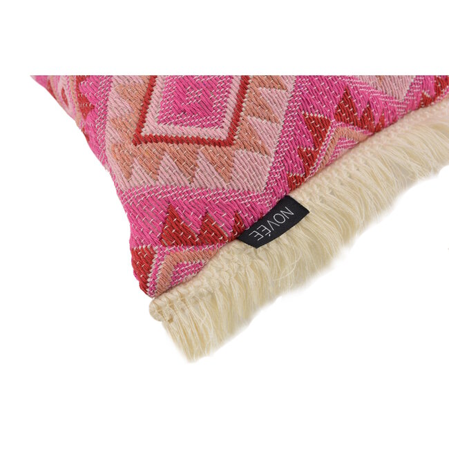 Aztec Pink Kissenbezug | 30x50 cm | Baumwolle/Leinen