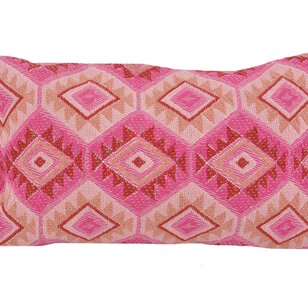 Aztec Pink Kussenhoes | 30x50 cm | Katoen/Linnen