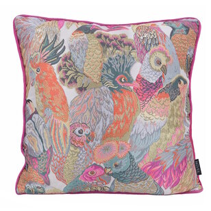 Sierkussen Velvet Parrots | 45 x 45 cm | Fluweel / Polyester