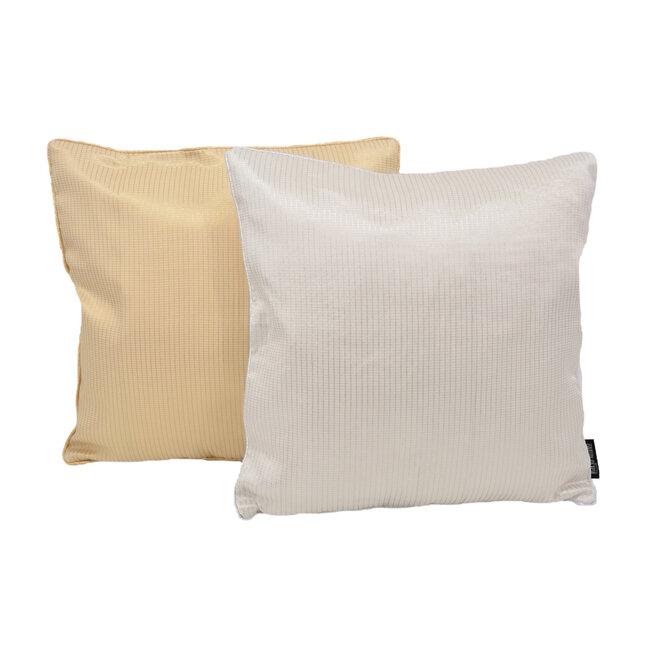Sierkussen Rohan White / Silver | 45 x 45 cm | Polyester