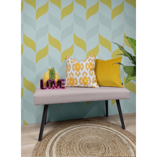 Indra Amarillo #3 Kissenbezug | 45x45 cm | Baumwolle/Leinen