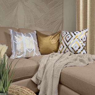 Sierkussen Metallic Gold | 45 x 45 cm | PVC / PU Leder
