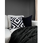 Soft Graphic Black Kussenhoes | 45x45 cm | Katoen