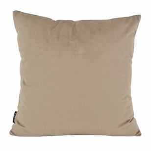 Sierkussen Velvet Cross Taupe | 45 x 45 cm | Velvet/Polyester