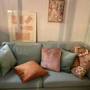 Velvet Oudroze Kussenhoes | 45x45 cm | Polyester