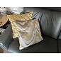 Sierkussen Velvet Cross Goud | 45 x 45 cm | Velvet/Polyester