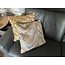 Velvet Cross Gold Kissenbezug | 45x45 cm | Samt/Polyester