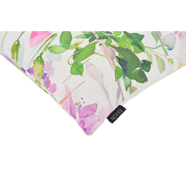 Sierkussen Aquarel Bird - Outdoor | 45 x 45 cm | Katoen/Polyester