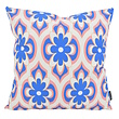 Pink Blue Bloom Kussenhoes | 45x45 cm | Katoen/Polyester