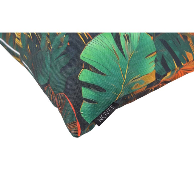 Palm Jungle #1 - Outdoor Kussenhoes | 45x45 cm | Katoen/Polyester