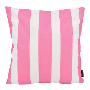 Sierkussen Streep Roze - Outdoor | 45 x 45 cm | Katoen/Polyester