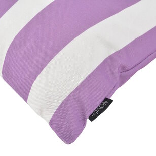 Sierkussen Streep Paars - Outdoor | 45 x 45 cm | Katoen/Polyester