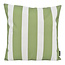 Streifen - Outdoor Grün Kissenbezug | 45x45 cm | Baumwolle/Polyester
