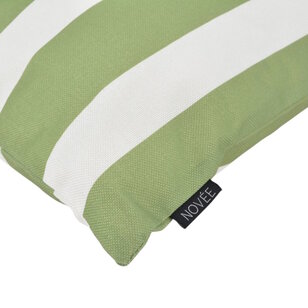 Streep Groen - Outdoor Kussenhoes | 45x45 cm | Katoen/Polyester