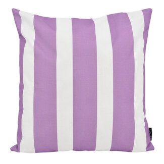 NOVÉE Streep Paars - Outdoor Kussenhoes | 45x45 cm | Katoen/Polyester