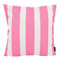 Streifen - Outdoor Rosa Kissenbezug | 45x45 cm | Baumwolle/Polyester