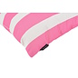 Streep Roze - Outdoor Kussenhoes | 45x45 cm | Katoen/Polyester