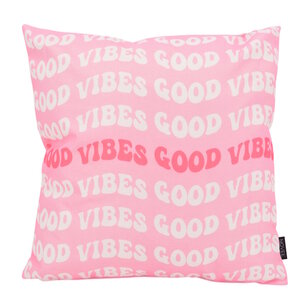 Good Vibes #1 - Outdoor Kussenhoes | 45x45 cm | Katoen/Polyester