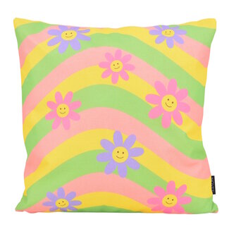 NOVÉE Good Vibes #3 - Outdoor Kissenbezug | 45x45 cm | Baumwolle/Polyester