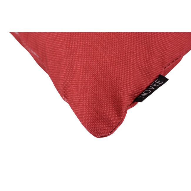 Nila - Outdoor Rot Kissenbezug | 45x45 cm | Baumwolle/Polyester